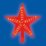 украшение на елку  3.6W ЗВЕЗДА Красный UL-00008704 ULD-H2121-031-STA RED STAR-3
