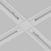 Коннектор Х-образный для однофазного трека TRA002CX-11W Unity встраиваемый белый