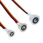 Диммер сенсорный BTS 7-12V 14-24W 2А d=10mm белый Диммер сенсорный BTS 7-12V 14-24W 2А d=10mm белый