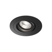 Встраиваемый светильник без лампы DENKIRS HYDRO DK2110-BK GU10 черный круглый IP44