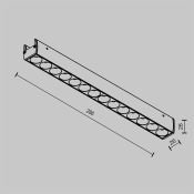 Трековый светильник 12W Белый теплый Точки/Points Elasity 36deg TR162-1-12W3K-M-B на шинопровод черный