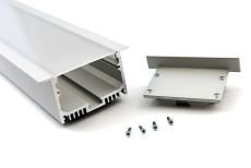комплект профиля DesignLed с экраном LE.6332 встраиваемый ANOD
