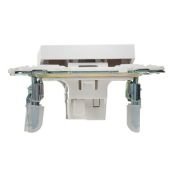 Выключатель встраиваемый одноклавишный с подсветкой IEK SKANDY SK-V10-1-10-K01 SK-V07W арктический белый