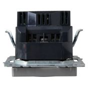 Штепсельная розетка встраиваемая IEK BRITE 16А BR-R14-16-U21-D21-K47 РЮш10-1-БрА с з/к и шторками с USB A+A 2,1А алюминий
