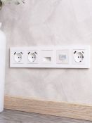 Рамка пластик 5 постов IEK BRITE  BR-M52-51-K01 РУ-5-Бр белый рифленый