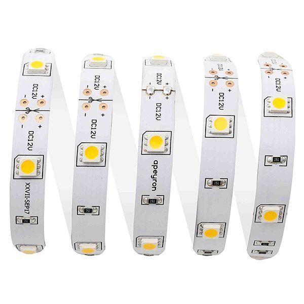 Светодиодная лента Белый теплый 5050 12V  7.2W/m 30Led/метр 00-437 PRO 10мм IP20 Светодиодная лента Белый теплый 5050 12V  7.2W/m 30Led/метр 00-437 PRO 10мм IP20