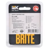 Рамка стеклянная 1 пост IEK BRITE BR-M12-G-K01 РУ-1-2-БрБ белый