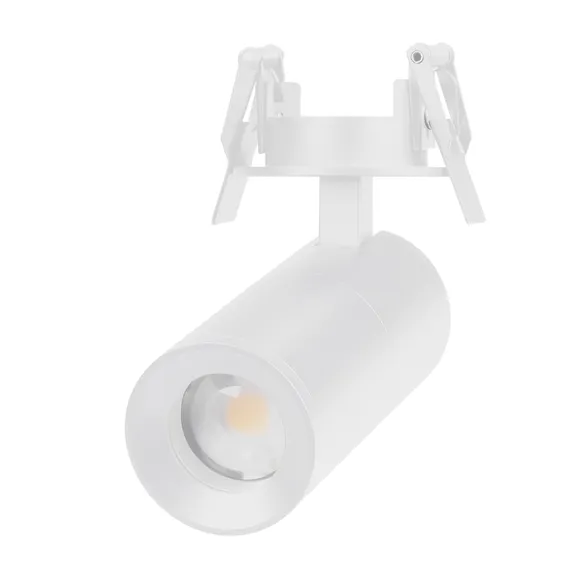 Встраиваемый светильник  12W Белый теплый 051797  LGD-ARTEMIS-BUILT-FLAP-R55 8-80deg 220V поворотно-откидной цилиндр белый