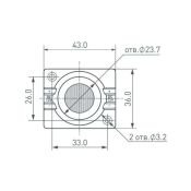 Светодиодный модуль герм.  1.5W 1led Белый 12V  026536 ARL-ORION-S15 15x55 deg