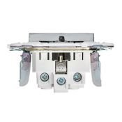 Штепсельная розетка встраиваемая IEK SKANDY 16А SK-R14-16-K50 SK-R04N с з/к без з/ш металл никел