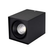 Накладной светильник  11W Белый 023080 SP-CUBUS-S100x100BK-11W 220V куб черный Уценка!!!