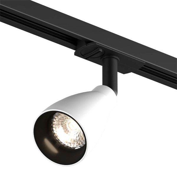 Трековый светильник  15W SOLID BELL DK6050-BW+BK под лампу GU10 IP20 на шинопровод белый/черный