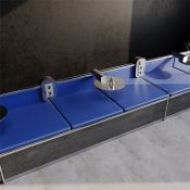 Розетка встраиваемая VOLTUM S70 с заземлением и защитными шторками 16А с USB A+A сталь