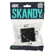 Выключатель жалюзи 10А SK-V12Bl черный SK-V15-0-10-K02 SKANDY IEK