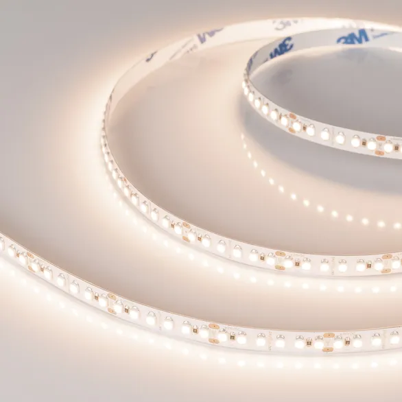 Светодиодная лента Белый теплый 2835/3528 24V 14.4W/m 180Led/метр 040549 RT-A180-8mm