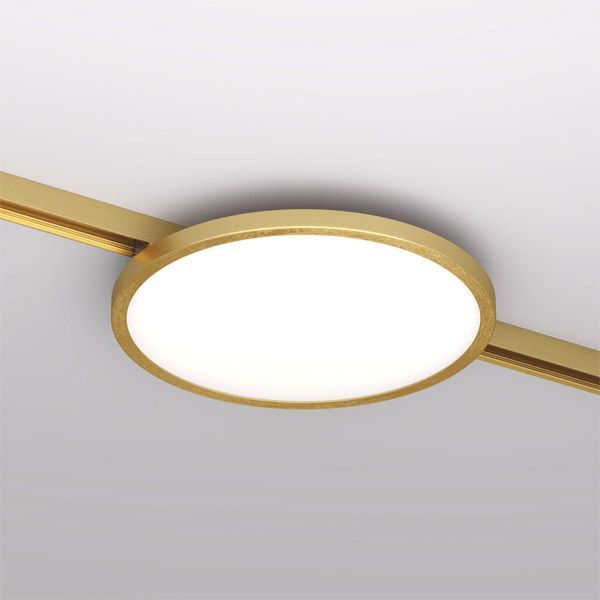Трековый светильник  15W Белый теплый SHINE FLOW DK5763-SB IP20 на шинопровод латунь