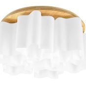 Люстра накладная Lightstar без лампы Nubi legno 802075 7х40W E27 фигурная белый/светлое дерево
