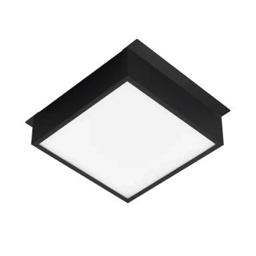 Встраиваемый светильник  18W Белый теплый 045698 DL-GRIGLIATO-S140x140 IP40 квадрат черный металл