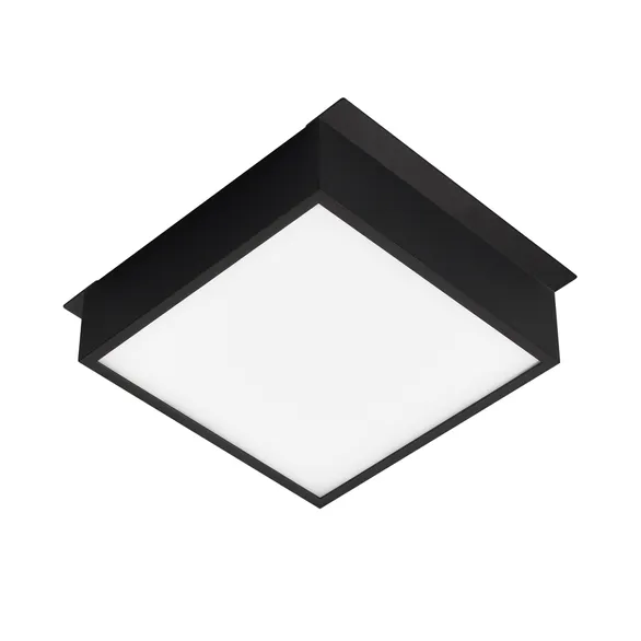 Встраиваемый светильник  18W Белый теплый 045698 DL-GRIGLIATO-S140x140 IP40 квадрат черный металл
