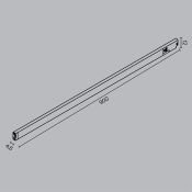 Трековый светильник 15W Белый теплый TR190-1-15W2.7K-B Базис / Basis Levity 2700К чёрный