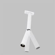 Трековый светильник  6W Белый теплый Фокус Двойной/Focus Unity 36deg TR142-1-6W3K-W на шинопровод белый