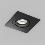 Встраиваемый светильник без лампы DENKIRS HYDRO DK2111-BK GU10 черный квадратный IP44