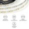 Светодиодная лента Белый 2835 12V  9.6W/m 120Led/метр LSE-258 8мм IP20