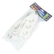 удлинитель без заземления Uniel UL-00009979 S-CU3-1.5 WHITE 1,5м Ultra