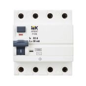 Выключатель дифференциального тока (УЗО) 4п 63А R10N 30мА тип AC AR-R10N-4-063C030 ARMAT IEK