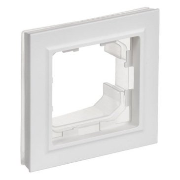 Рамка пластик 1 пост IEK BRITE BR-M12-44-K91 РУ-1-БрАБ-44 арктический белый IP44