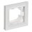 Рамка пластик 1 пост IEK BRITE BR-M12-44-K91 РУ-1-БрАБ-44 арктический белый IP44