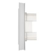 Рамка пластик 2 поста IEK BRITE BR-M22-44-K91 РУ-2-БрАБ-44 арктический белый IP44
