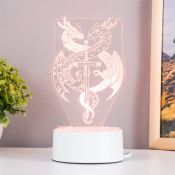 светильник-ночник RGB &quot;Два дракона&quot; LED от сети