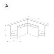 коннектор угловой MAG-CON-2538-F-L90 (BK) черный 033246