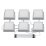 светильник  42W Белый дневной Грильято UL-00012835 ULP-1010-42W-4000K IP54 GRILYATO OPAL WHITE KIT06 квадратный белый (6шт)