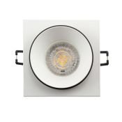 Встраиваемый светильник без лампы DENKIRS LEMVIK DK2402-BK GU10/GU5.3 белый/черный квадратный