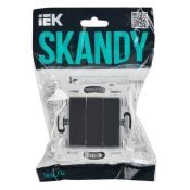 Выключатель встраиваемый трехклавишный IEK SKANDY SK-V30-0-10-K48 SK-V11T титан