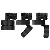 Трековый светильник  12W Белый теплый LGD-MONA-TRACK-4TR-R100  24deg на шинопровод черный 024996(2)