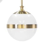 Люстра на штанге Lightstar без лампы 813191 GLOBO 9х40W E14 белый/бронза