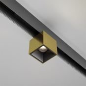 Трековый светильник  7W Белый-MIX Альфа/Alfa S Exility 50deg TR133-4-7W-DS-BS на шинопровод латунь