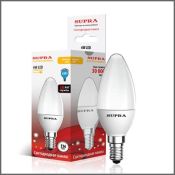 светодиодная лампа свеча Белый дневной  6W Supra SL-LED-PR-CN-6W/4000/E14 6146 Уценка!!!