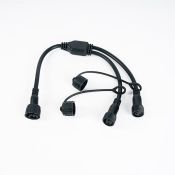 Разветвитель для гирлянд ALEDUS SP-2Lines-B 1-2, 2Pin, черный