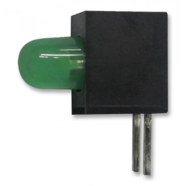светодиод выводной с держателем зеленый L-1384AD/1GD d=3.4мм