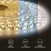 Светодиодная лента  Белый-MIX 5050 12V 14.4W/m 60Led/метр герм (силикон) 00-117 Стандарт IP65 Светодиодная лента  Белый-MIX 5050 12V 14.4W/m 60Led/метр герм (силикон) 00-117 Стандарт IP65