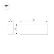 Накладной светильник  15W Белый дневной 031863 SP-ORIENT-SURFACE-TC  прямоугольник черный