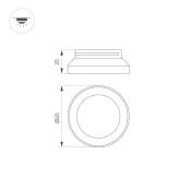 Внутренняя декоративная вставка 024244 SP-POLO-R65 BLACK (3-3)