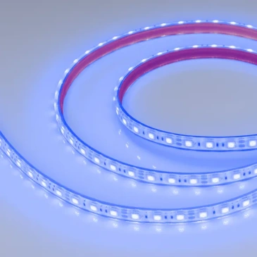 Светодиодная лента Синий 5060 12V 14.4W/m  60Led/метр герм (полная силиконовая экструзия) 036280 RTW-PFS-B60-13mm