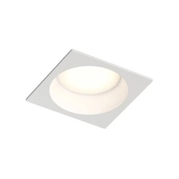 Встраиваемый светильник без лампы DENKIRS DEEP DK3104-WH GU5.3 белый квадратный IP65