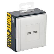 Розетка встраиваемая USB IEK FORTE&PIANO A+A 3,1А FP-U21-D31-K01 FP249 белый