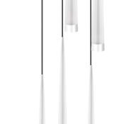 Подвесной светильник без лампы Lightstar 807086 PUNTO 8х25W G9 конус хром/белый